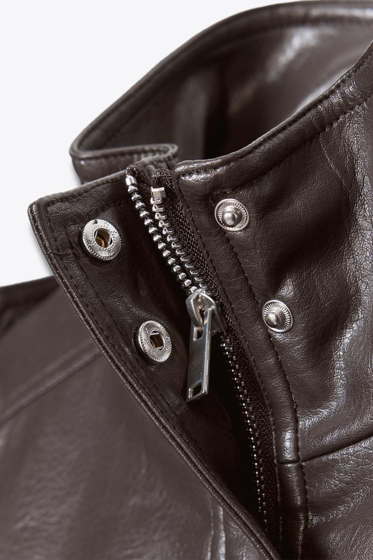 KAYO | CROPPED TEXTURED FAUX-LEATHER BOMBER JACKET