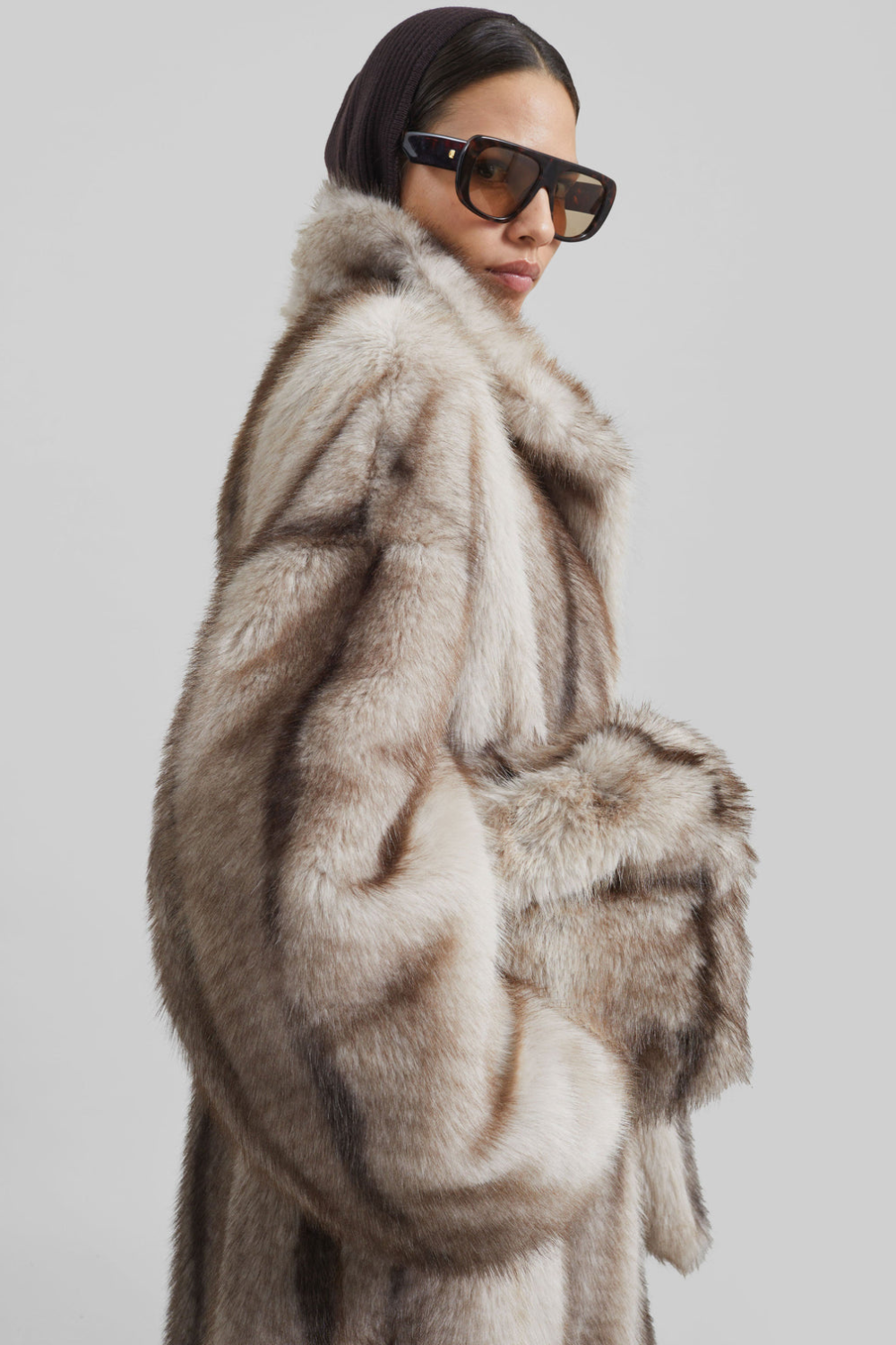 KAYO | RAVELLO FAUX FUR ROBE-STYLE COAT