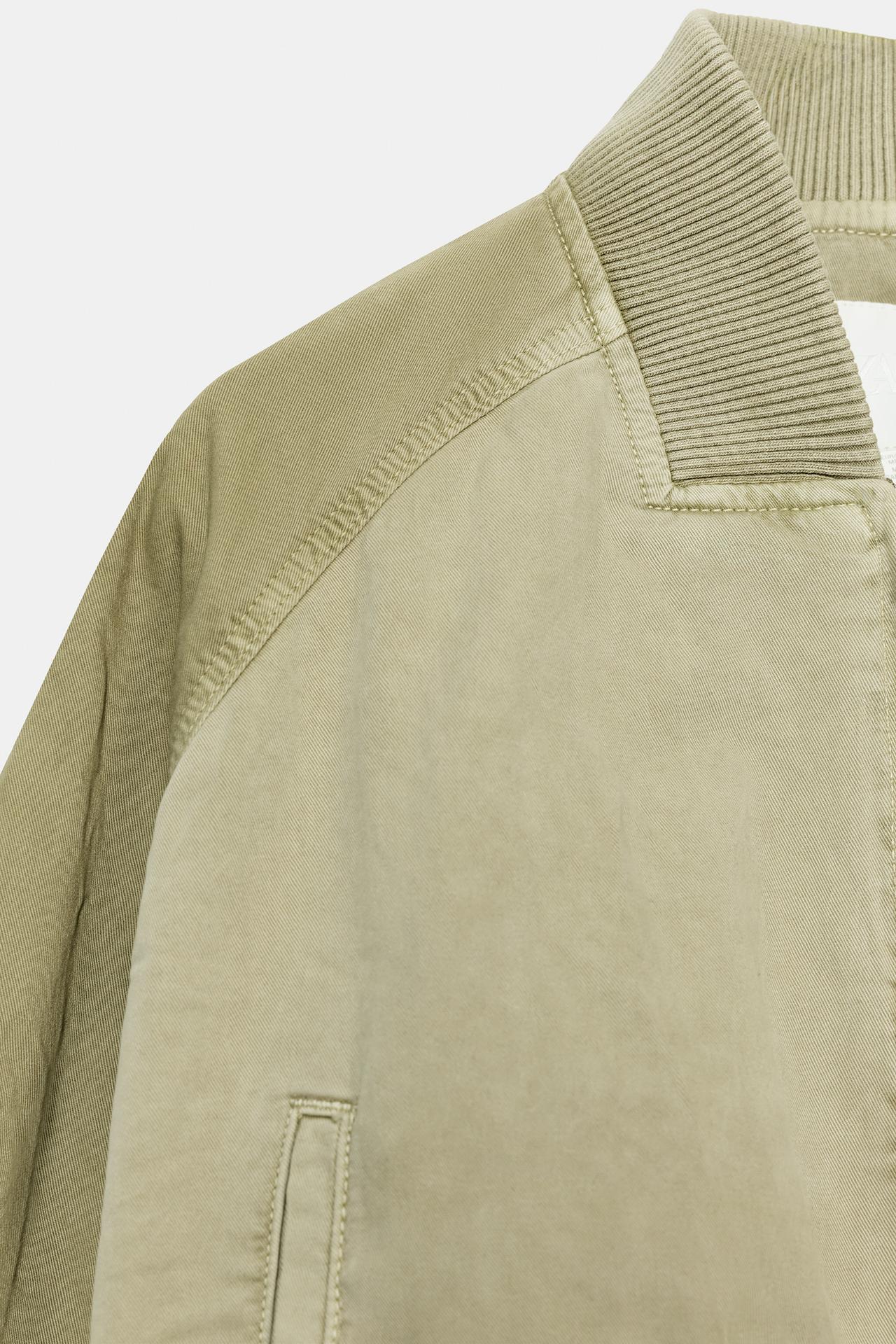 KAYO | CROPPED GARMENT-DYED BOMBER JACKET
