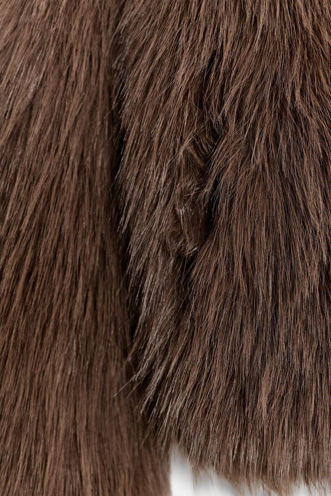 KAYO | BROWN SHORT FUR COAT