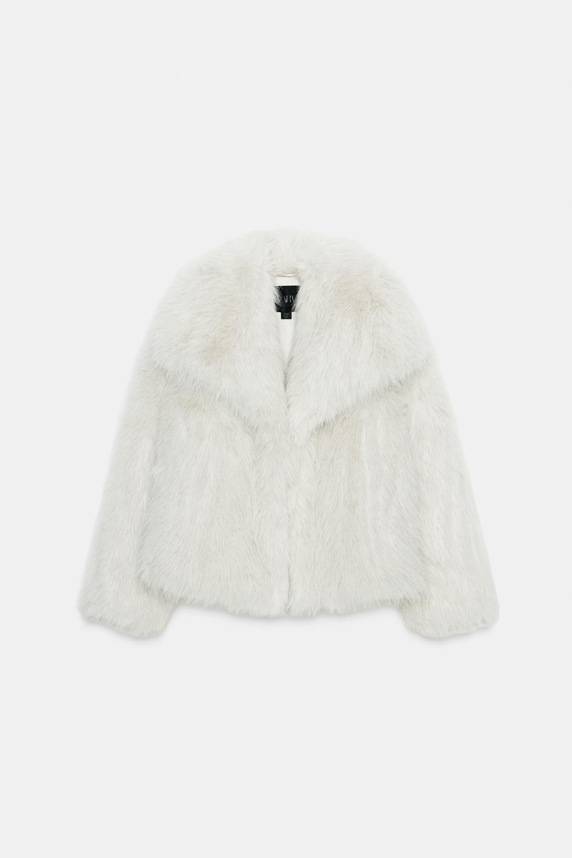 KAYO | ECRU SHORT FUR COAT