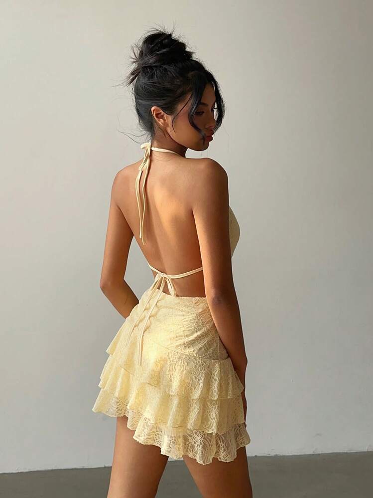 KAYO | LIME GREEN MINI DRESS