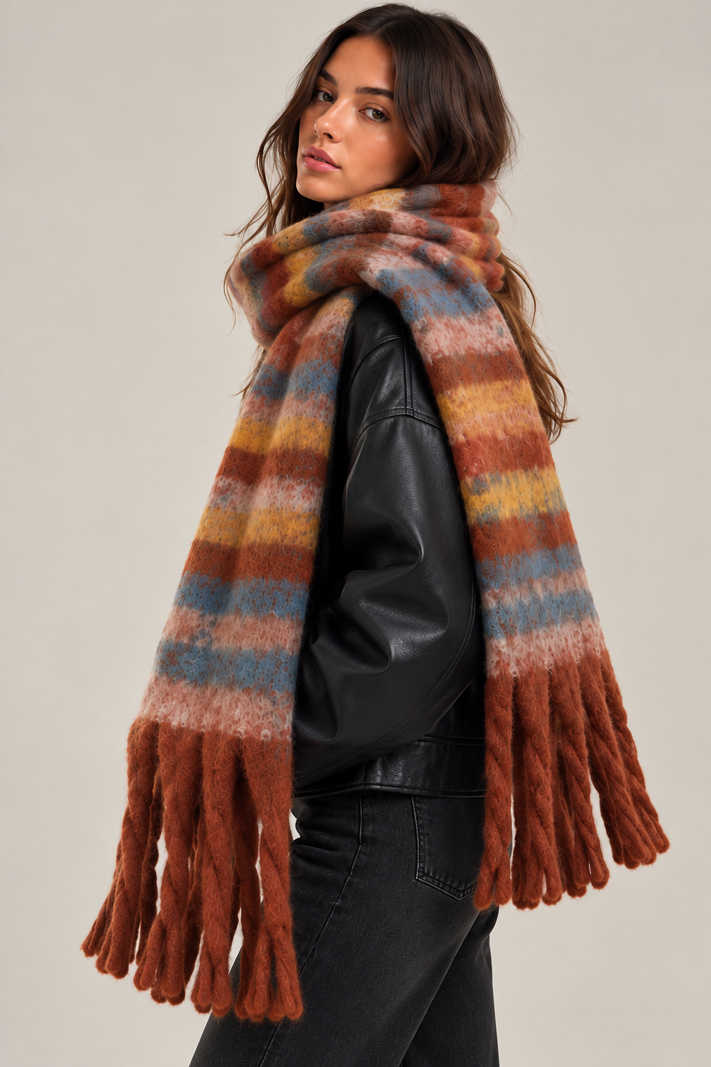 KAYO | OVERSIZED STRIPED SCARF