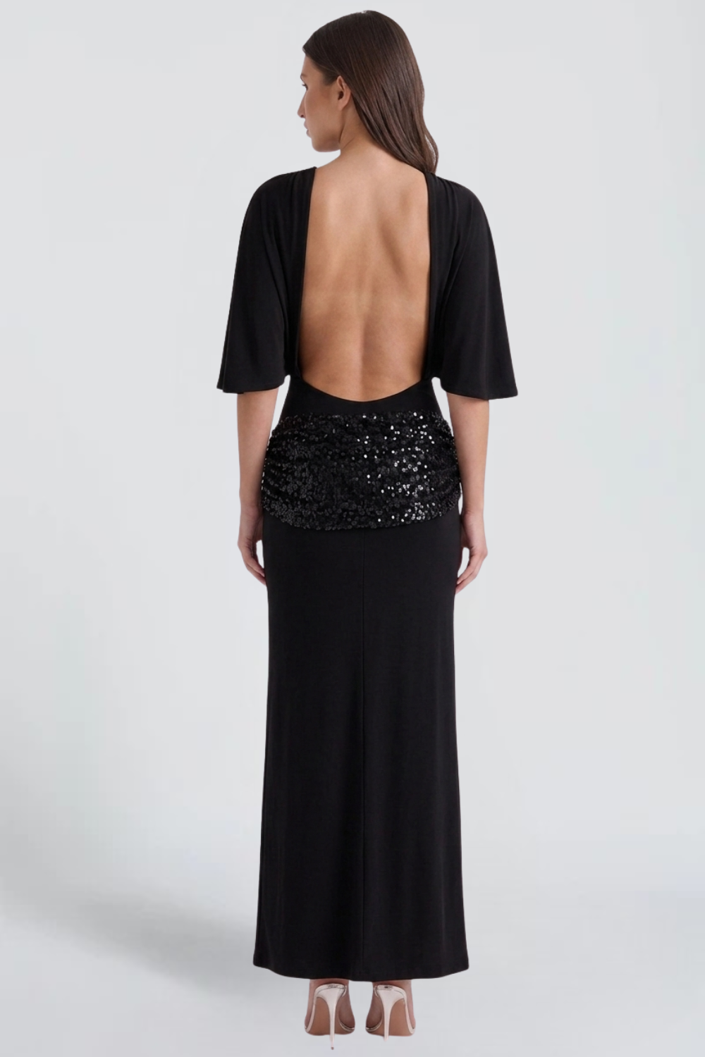 KAYO | SEQUIN BELTED MAXI DRESS