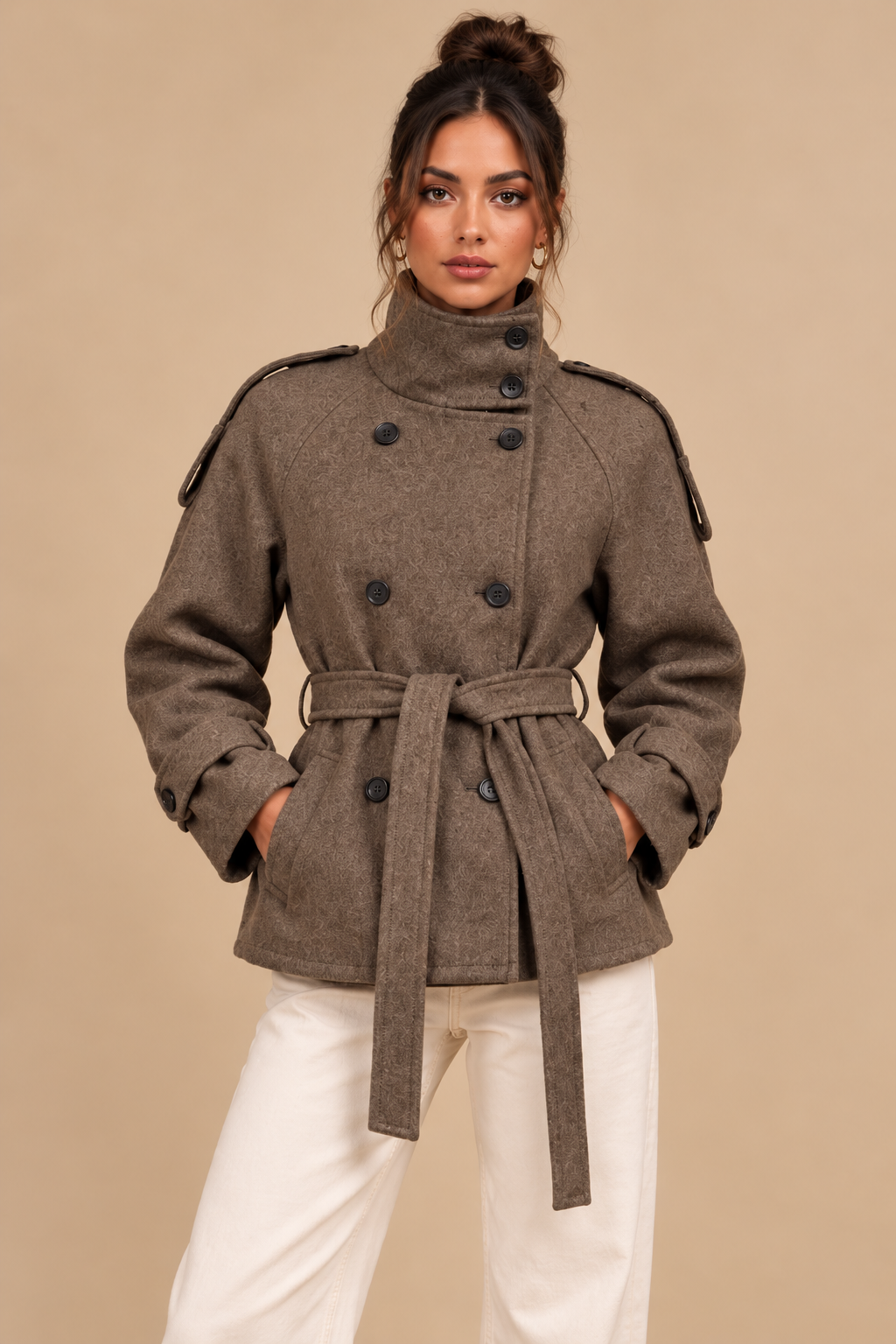 KAYO | BELTED DOUBLE-BREASTED COAT