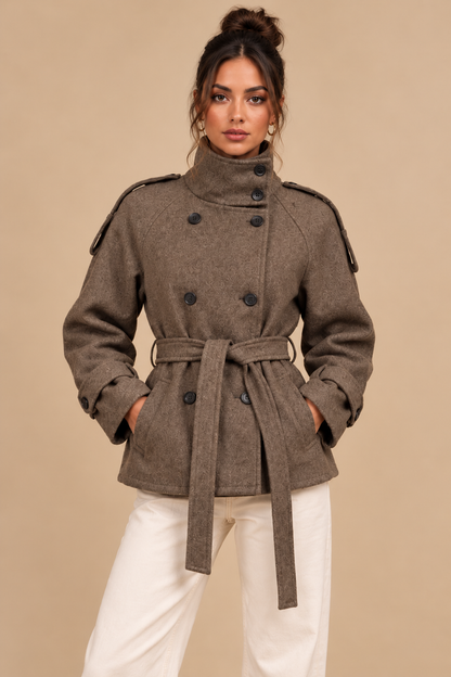 KAYO | BELTED DOUBLE-BREASTED COAT