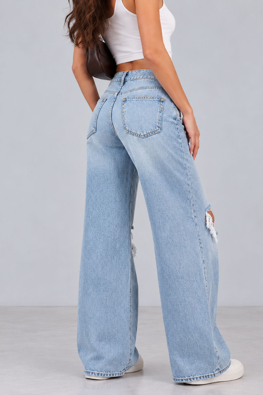 KAYO | DESTROYED-JEANS MIT WEITEM BEIN