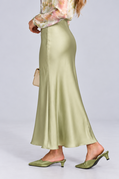 KAYO | ELEGANT SATIN MAXI SKIRT