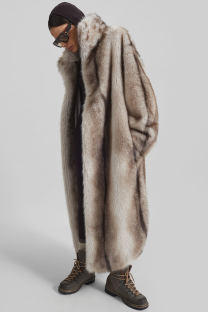 KAYO | RAVELLO FAUX FUR ROBE-STYLE COAT