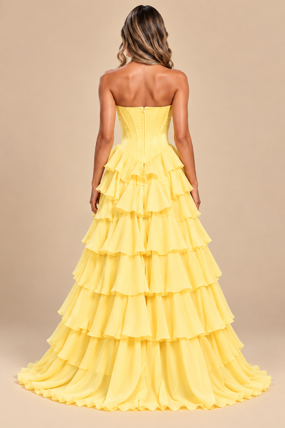 KAYO | RUFFLED CORSET DRESS
