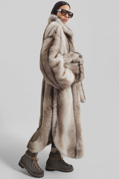 KAYO | RAVELLO FAUX FUR ROBE-STYLE COAT