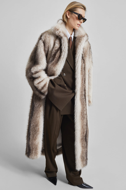 KAYO | RAVELLO FAUX FUR ROBE-STYLE COAT