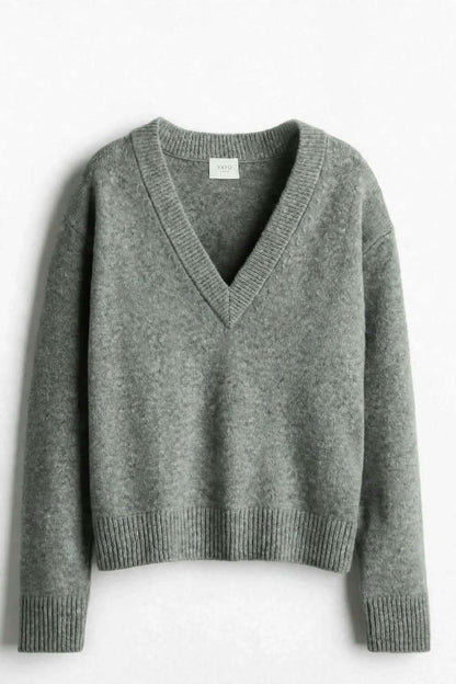 KAYO | V-NECK GREY OVERSIZED SWEATER