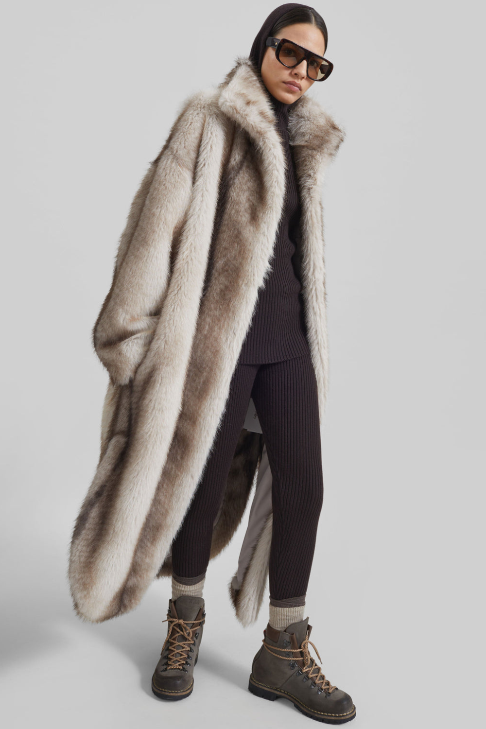 KAYO | RAVELLO FAUX FUR ROBE-STYLE COAT