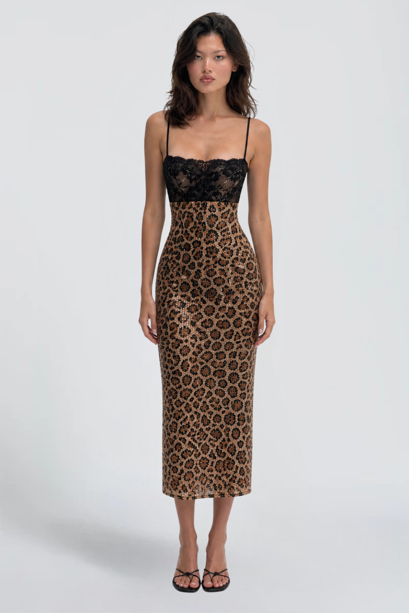 KAYO | ROBE LONGUE LÉOPARD MARIE