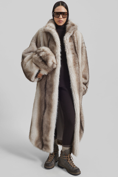 KAYO | RAVELLO FAUX FUR ROBE-STYLE COAT