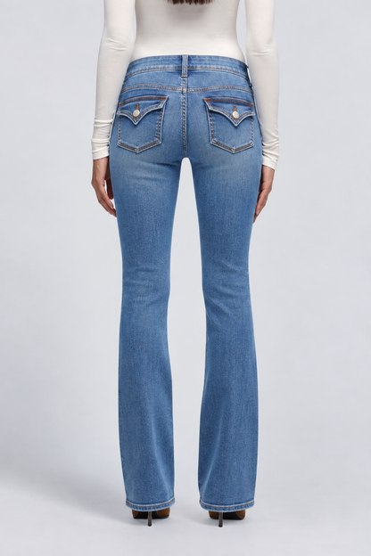 KAYO | BETH BABY-BOOTCUT-JEANS MIT PATTENTASCHEN