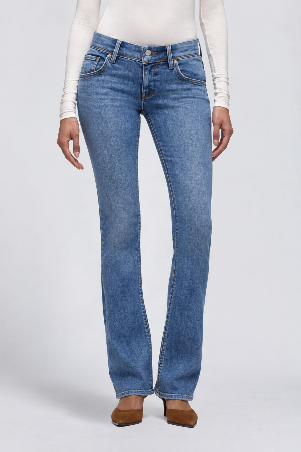 KAYO | BETH BABY-BOOTCUT-JEANS MIT PATTENTASCHEN