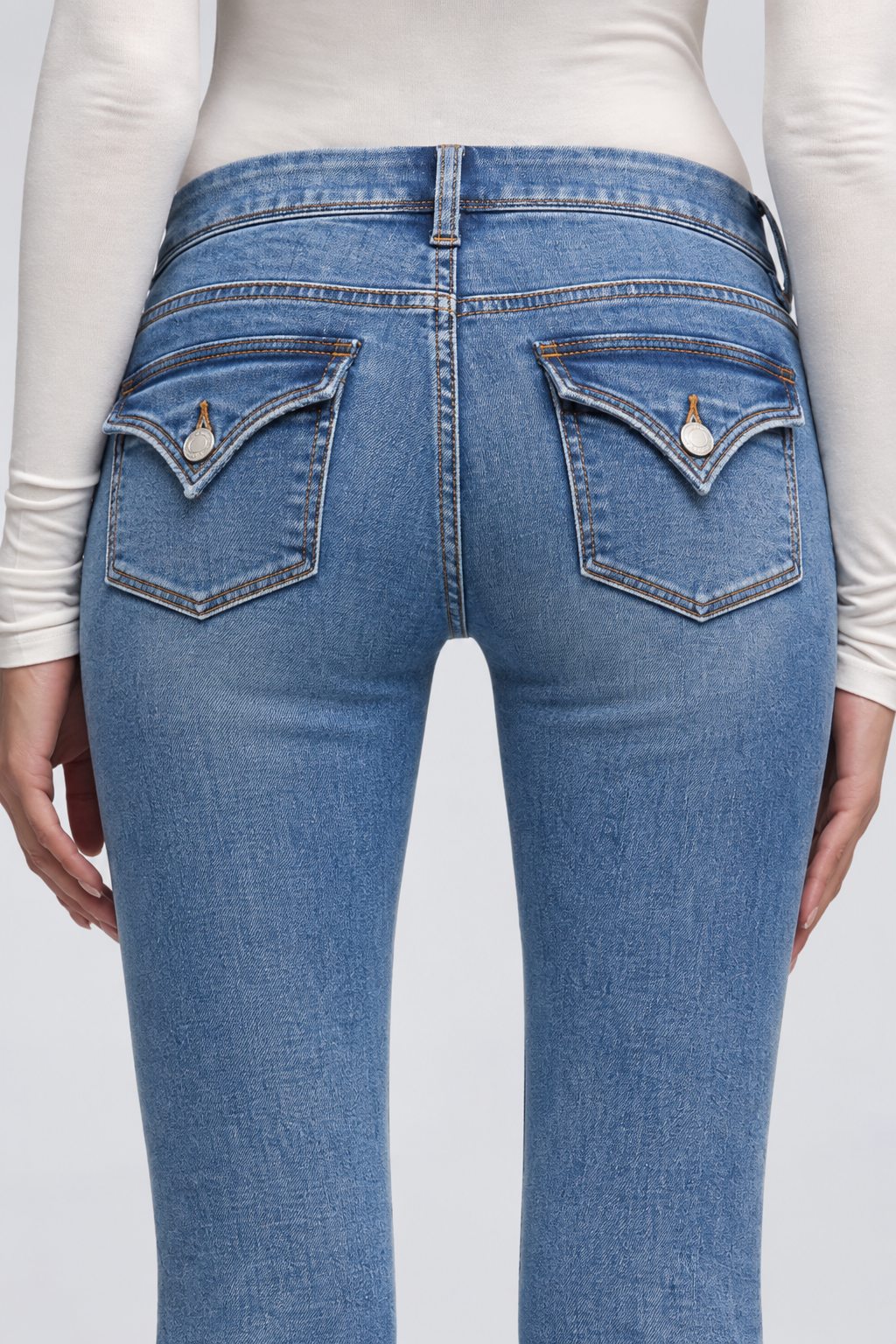 KAYO | BETH BABY-BOOTCUT-JEANS MIT PATTENTASCHEN