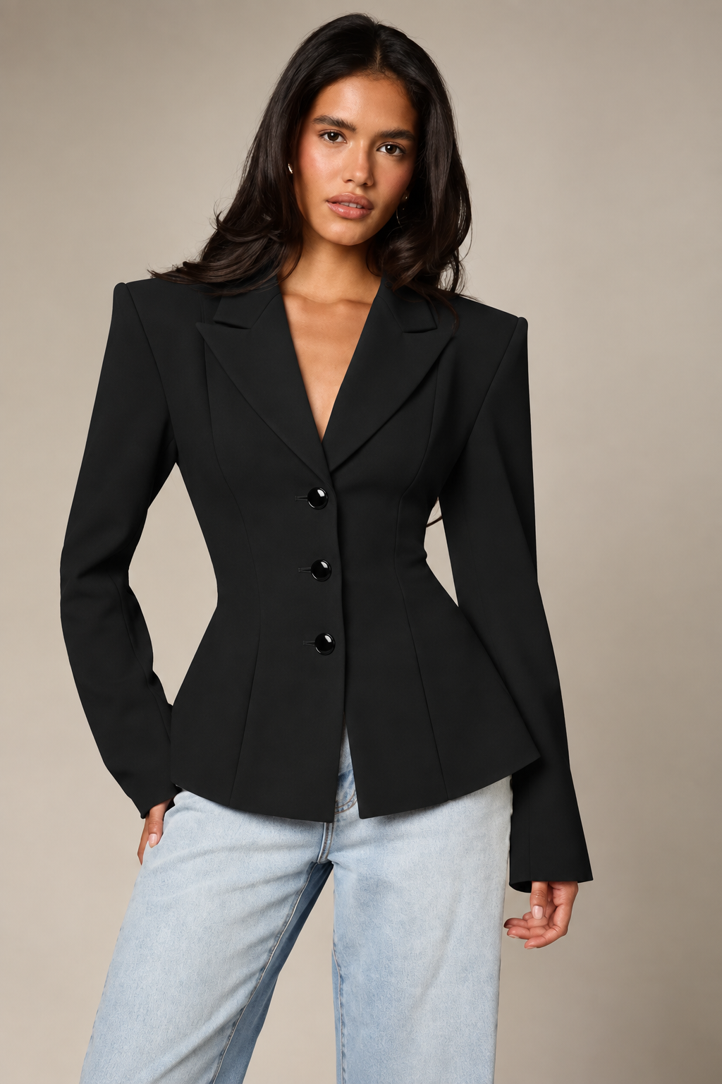 KAYO | TAILLIERTER BLAZER MIT KRAGEN