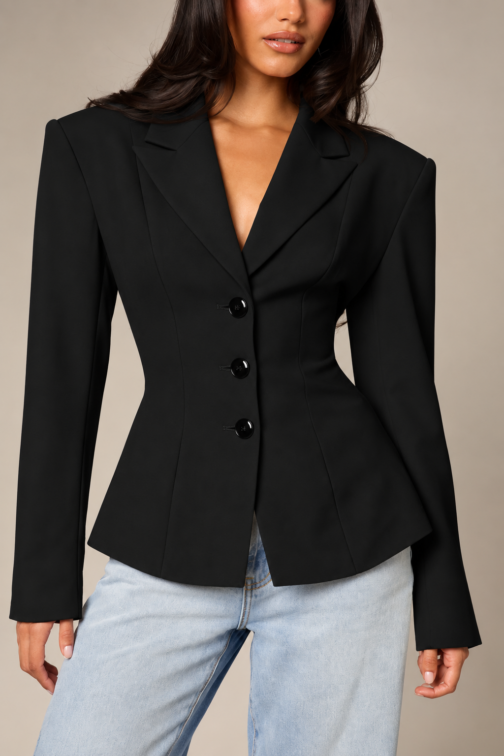 KAYO | TAILLIERTER BLAZER MIT KRAGEN