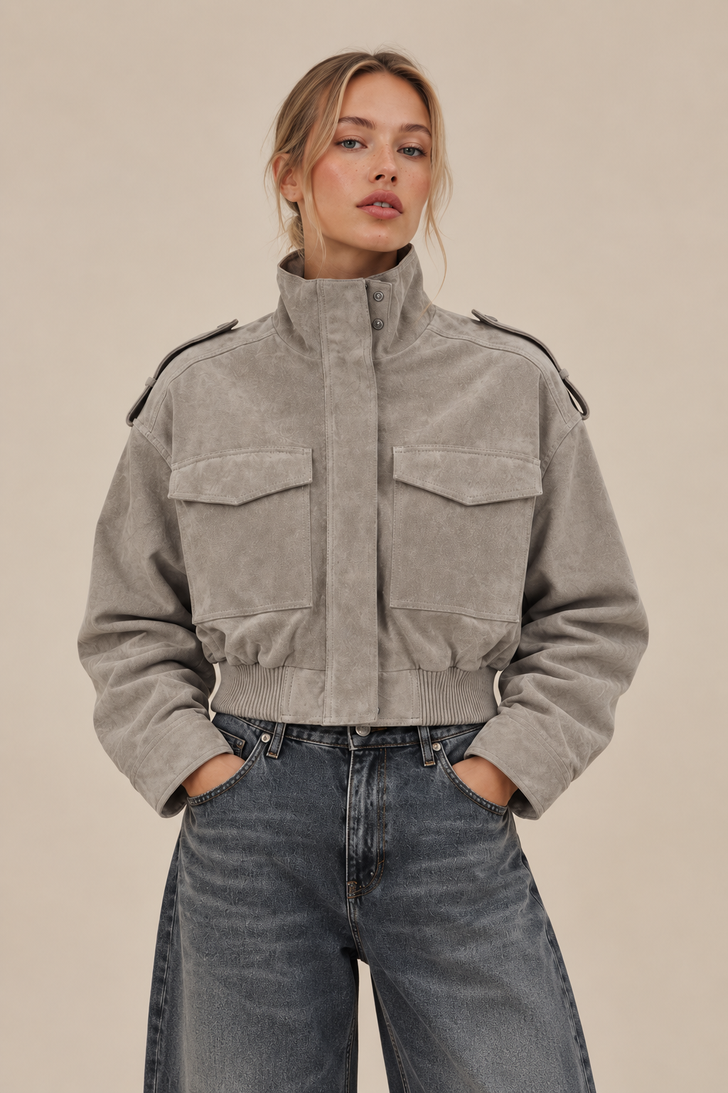 KAYO | CROPPED UTILITY JACKET