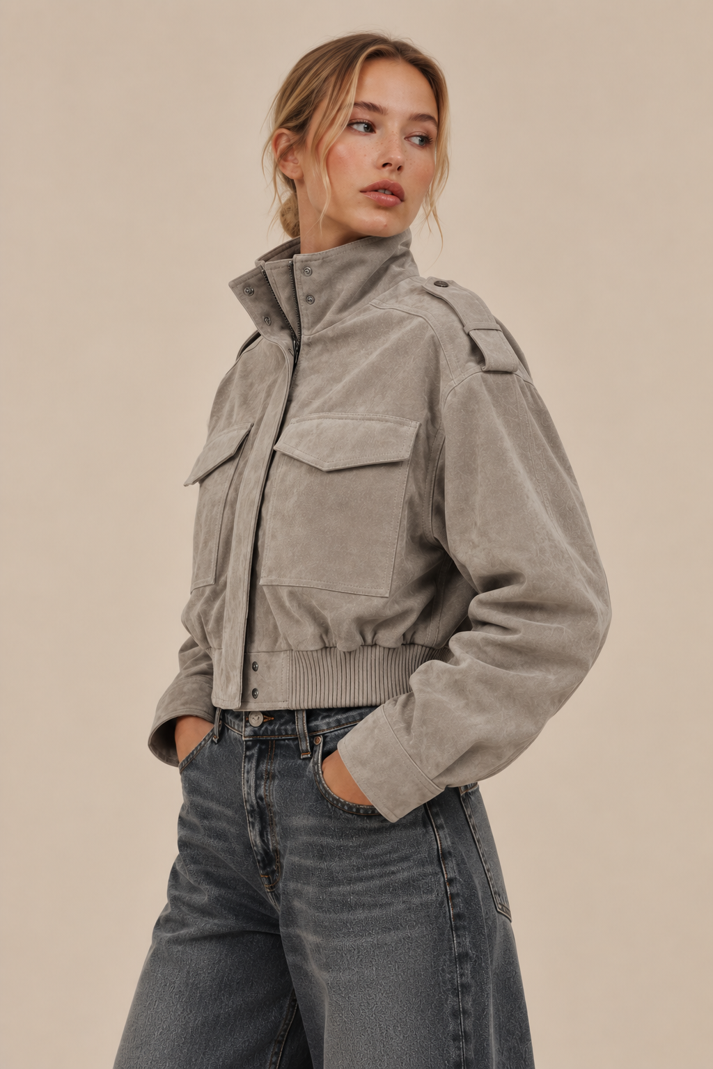 KAYO | CROPPED UTILITY JACKET