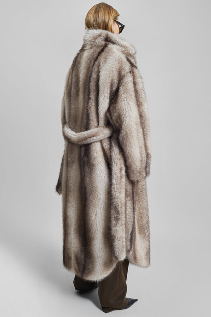 KAYO | RAVELLO FAUX FUR ROBE-STYLE COAT