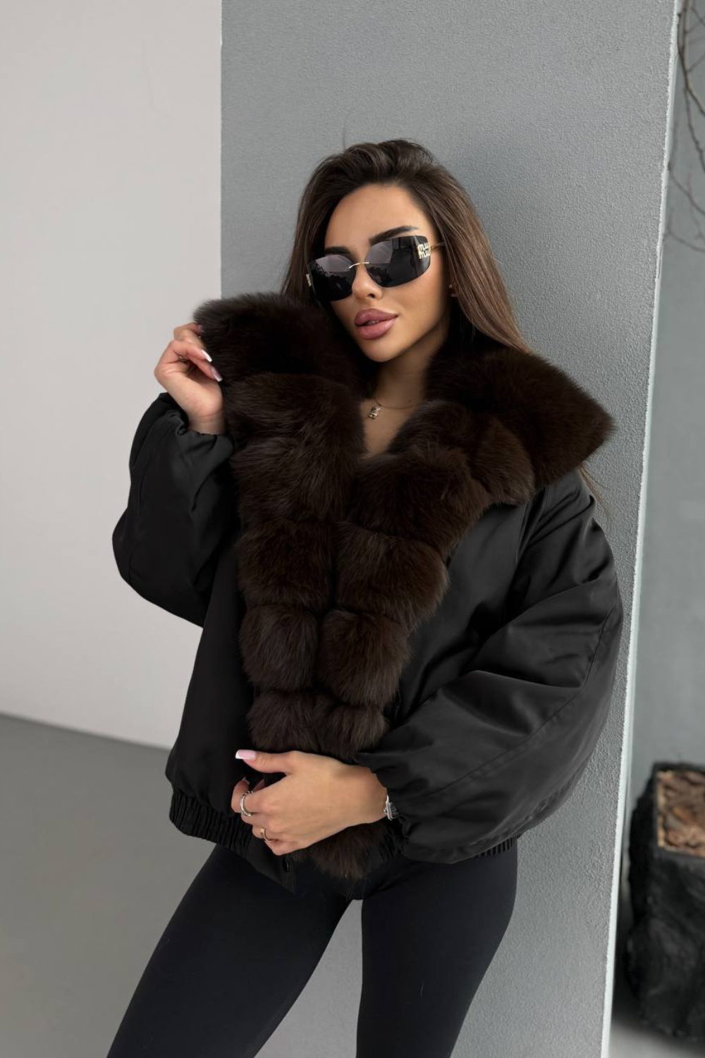 KAYO | BOMBER À FAUSSE FOURRURE JACQUELINE