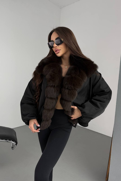 KAYO | BOMBER À FAUSSE FOURRURE JACQUELINE