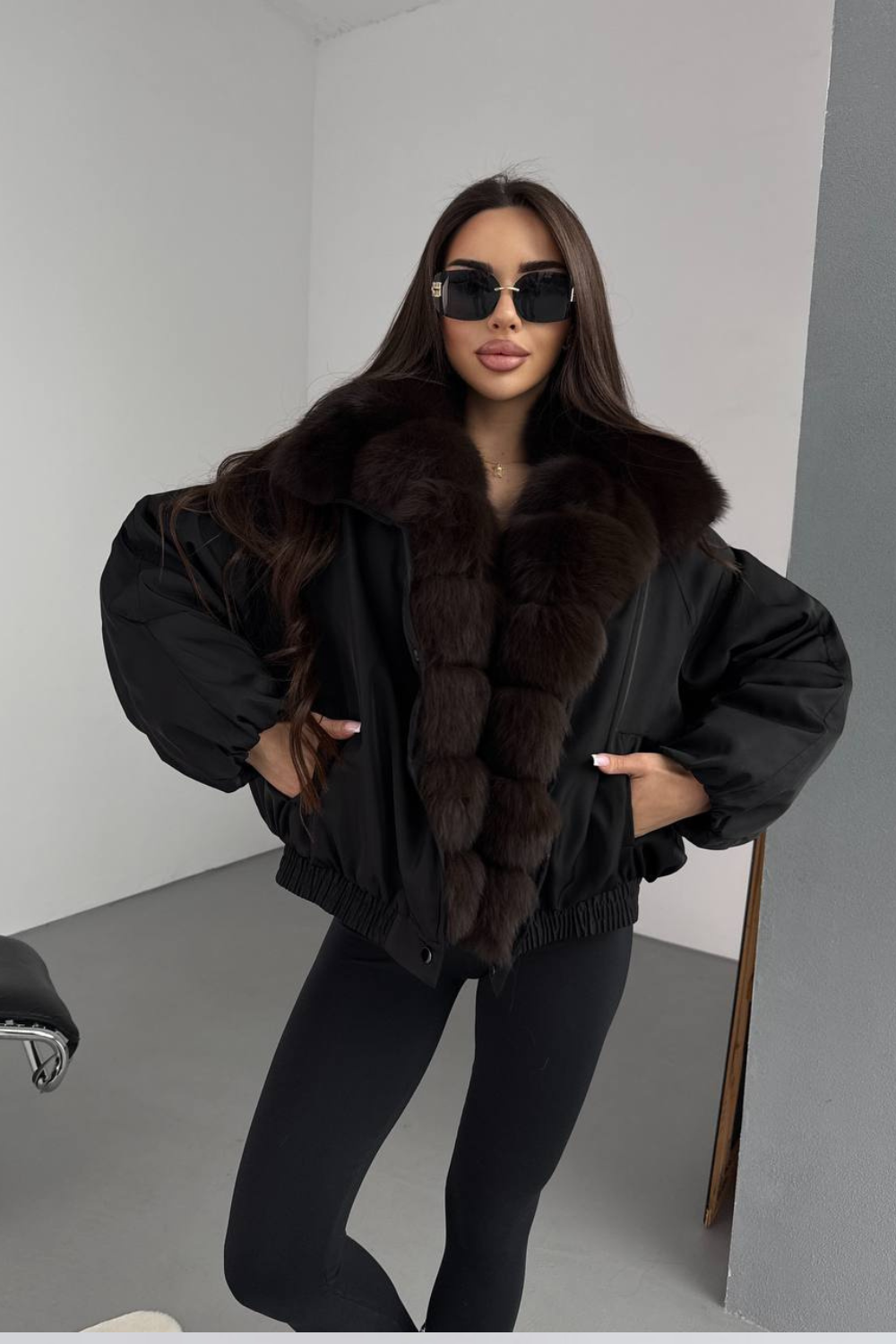 KAYO | BOMBER À FAUSSE FOURRURE JACQUELINE