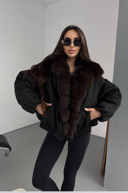 KAYO | BOMBER À FAUSSE FOURRURE JACQUELINE