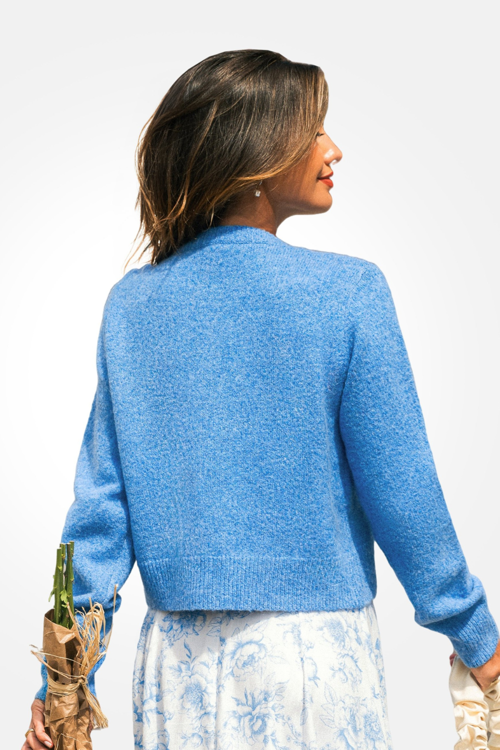 KAYO | KLEIN BLUE V-NECK KNIT TOP