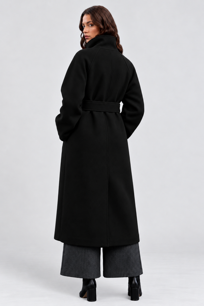 KAYO | CAPPOTTO LUNGO IN MISTO LANA CON CINTURA