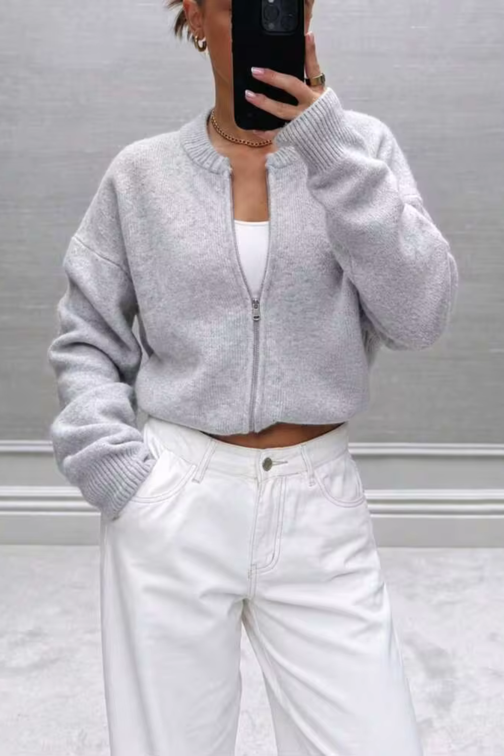 KAYO | ZIP-UP KNIT VEST