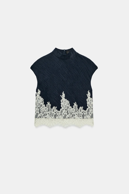 KAYO | T-SHIRT CROP LACE