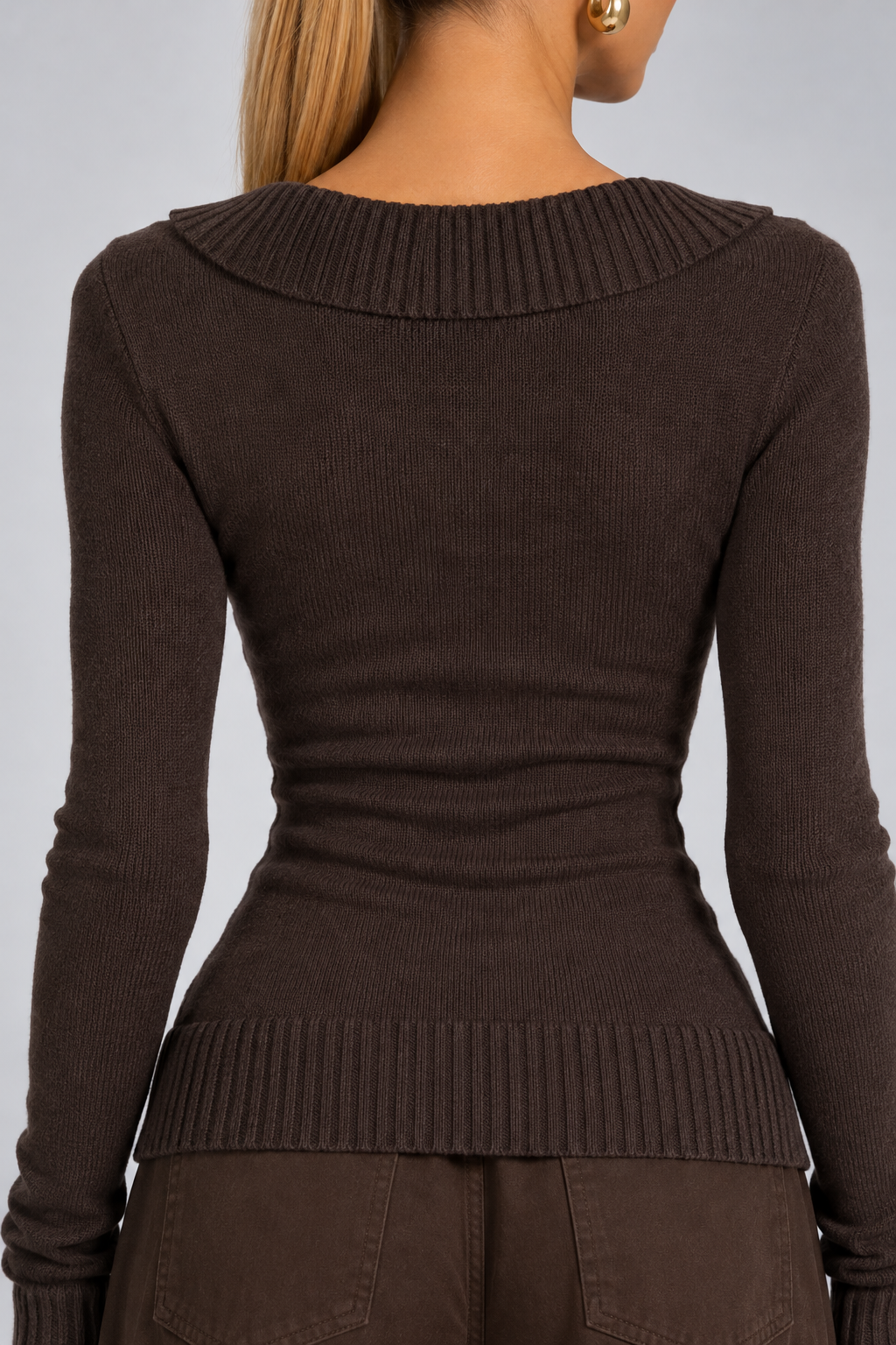 KAYO | LACE-TRIM KNIT TOP