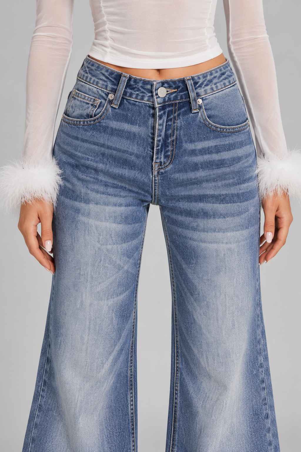 KAYO | WIDE LEG DENIM JEANS
