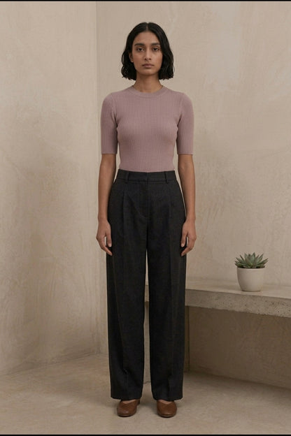 KAYO | HIGH-WAISTED WIDE-LEG TROUSERS