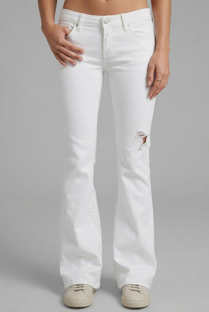 KAYO | LOW-WAIST DISTRESSED BOOTCUT JEANS
