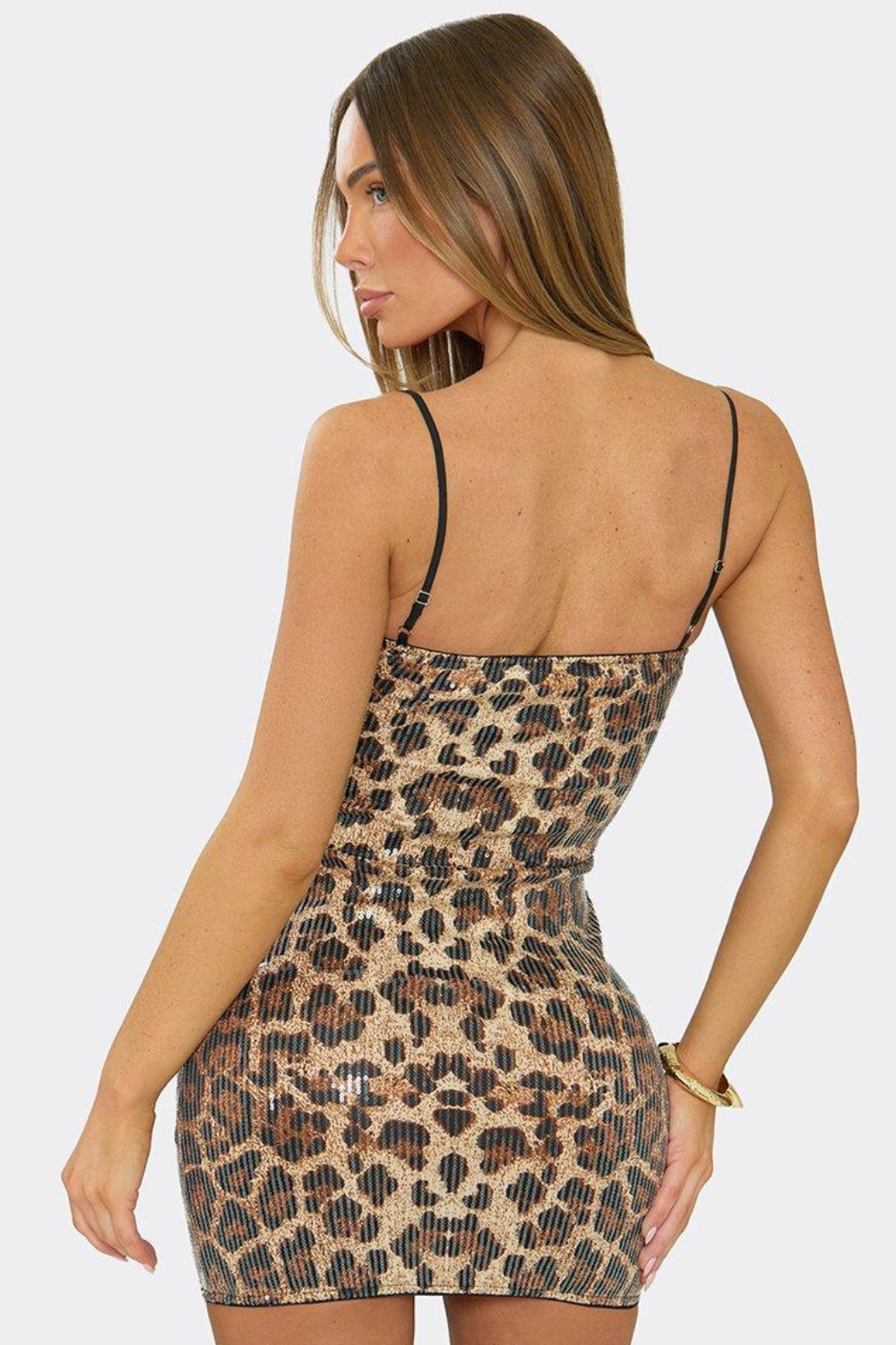 KAYO | LEOPARD SEQUIN MINI DRESS