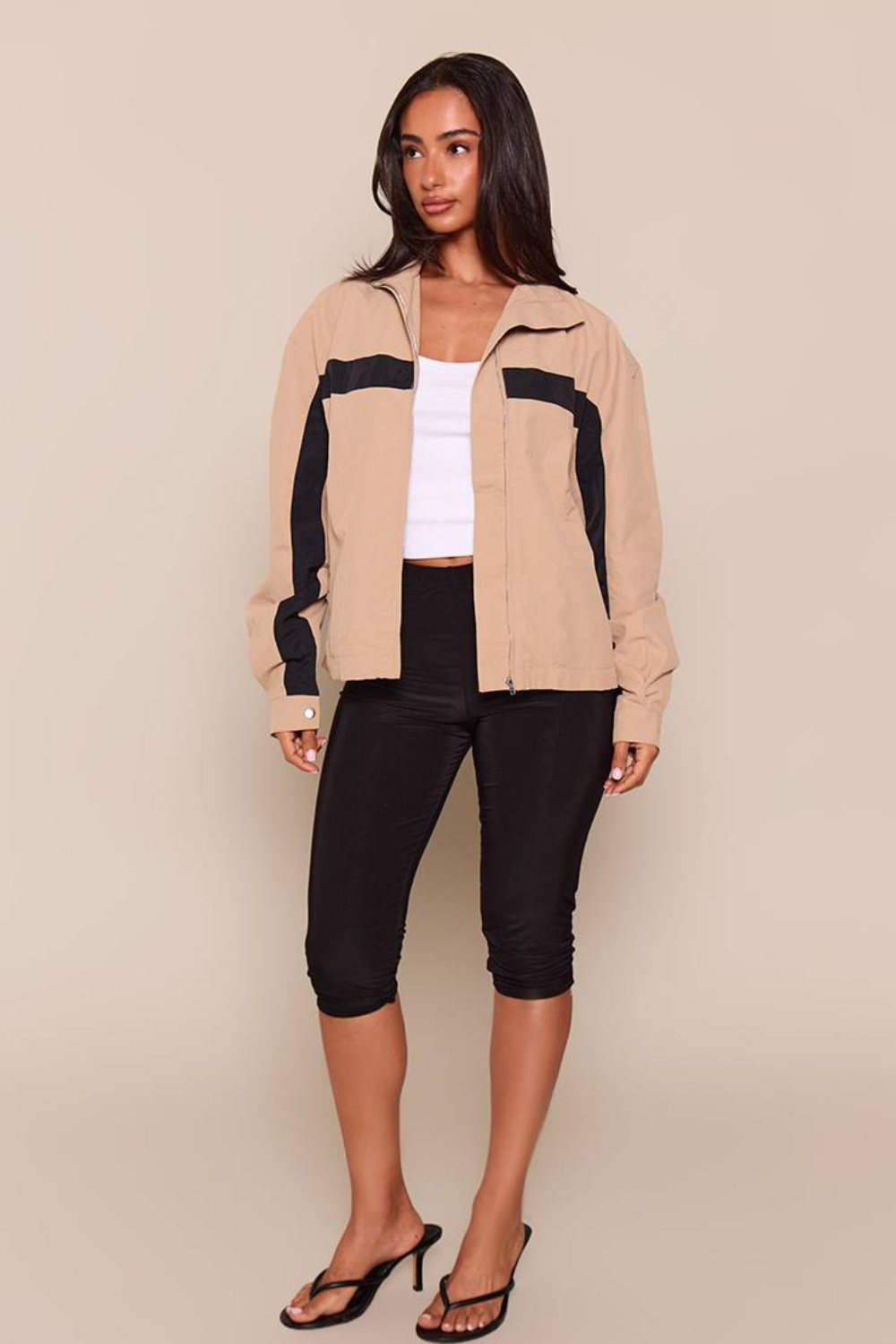 KAYO | CONTRAST STRIPE ZIP-UP JACKET
