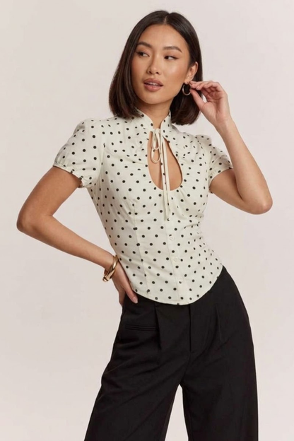 KAYO | TOP POPLIN TOP WITH A BOW