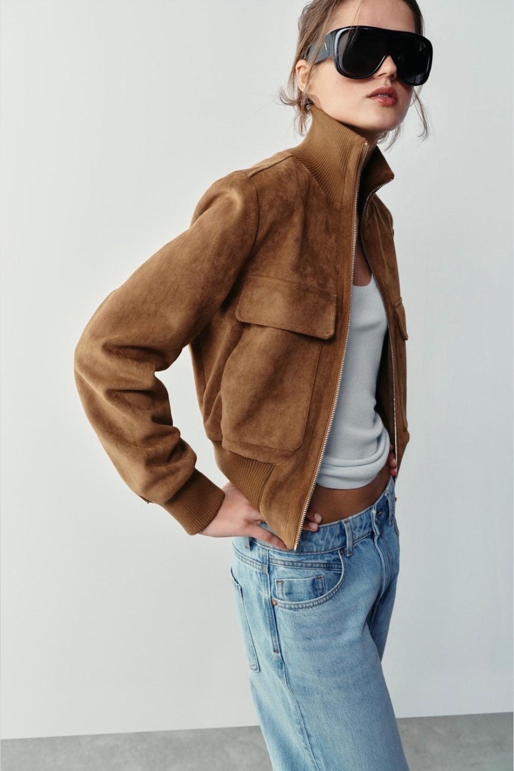 KAYO | CÉLINA LEATHER AVIATOR JACKET