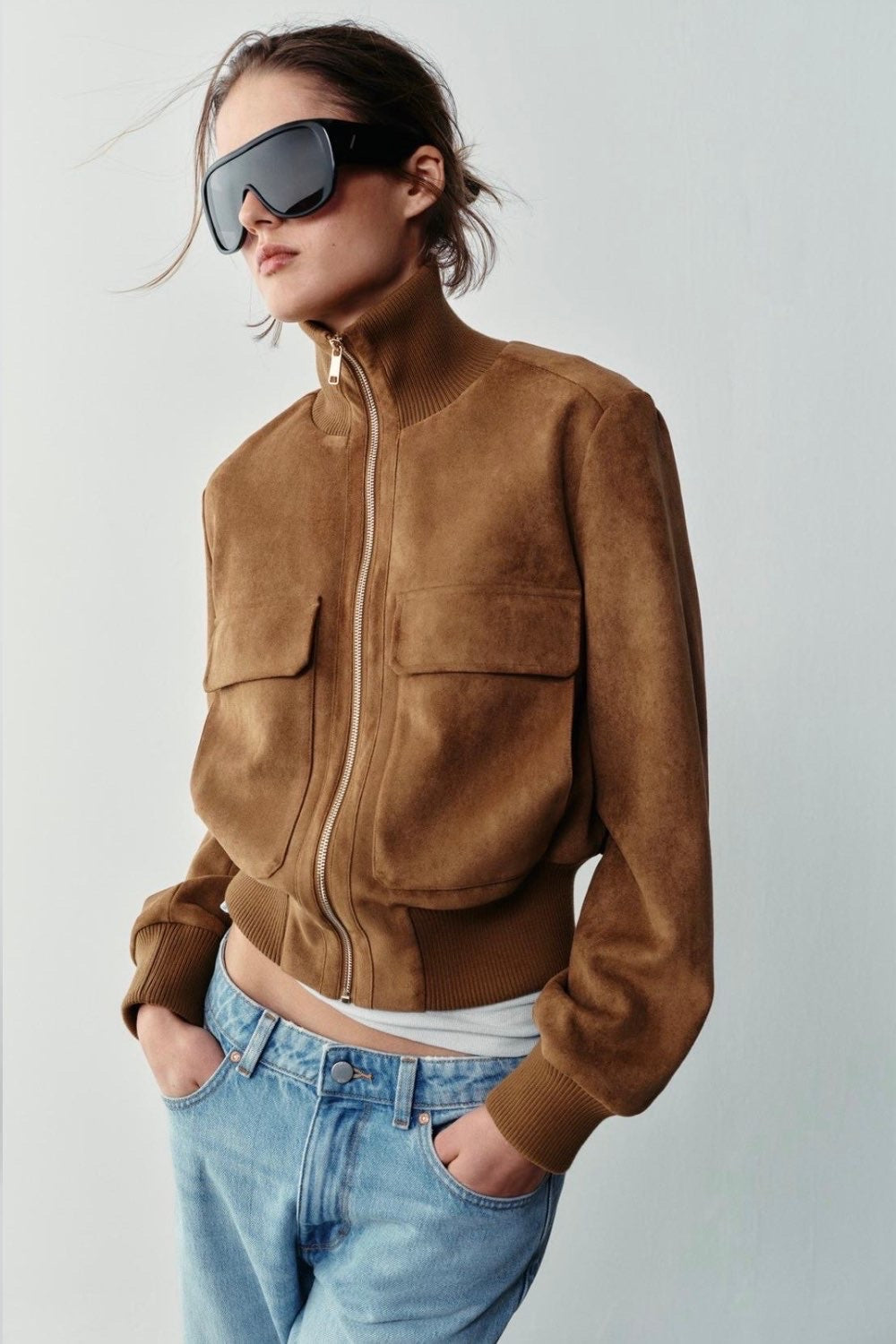 KAYO | CÉLINA LEATHER AVIATOR JACKET