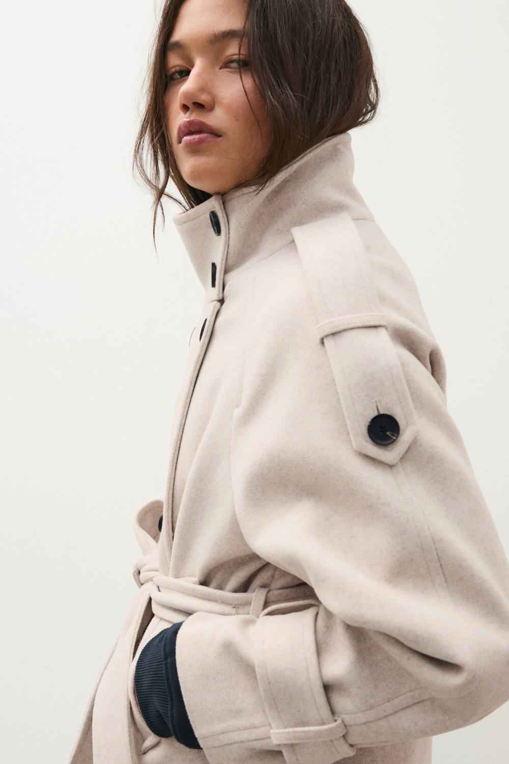 KAYO | FUNNEL NECK TRENCH COAT