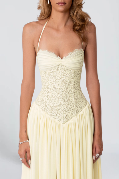KAYO | SOLÈNE LACE CORSET MAXI DRESS