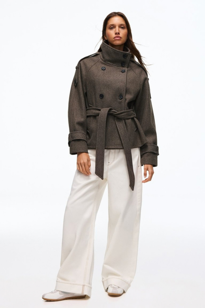 KAYO | FUNNEL NECK TRENCH COAT