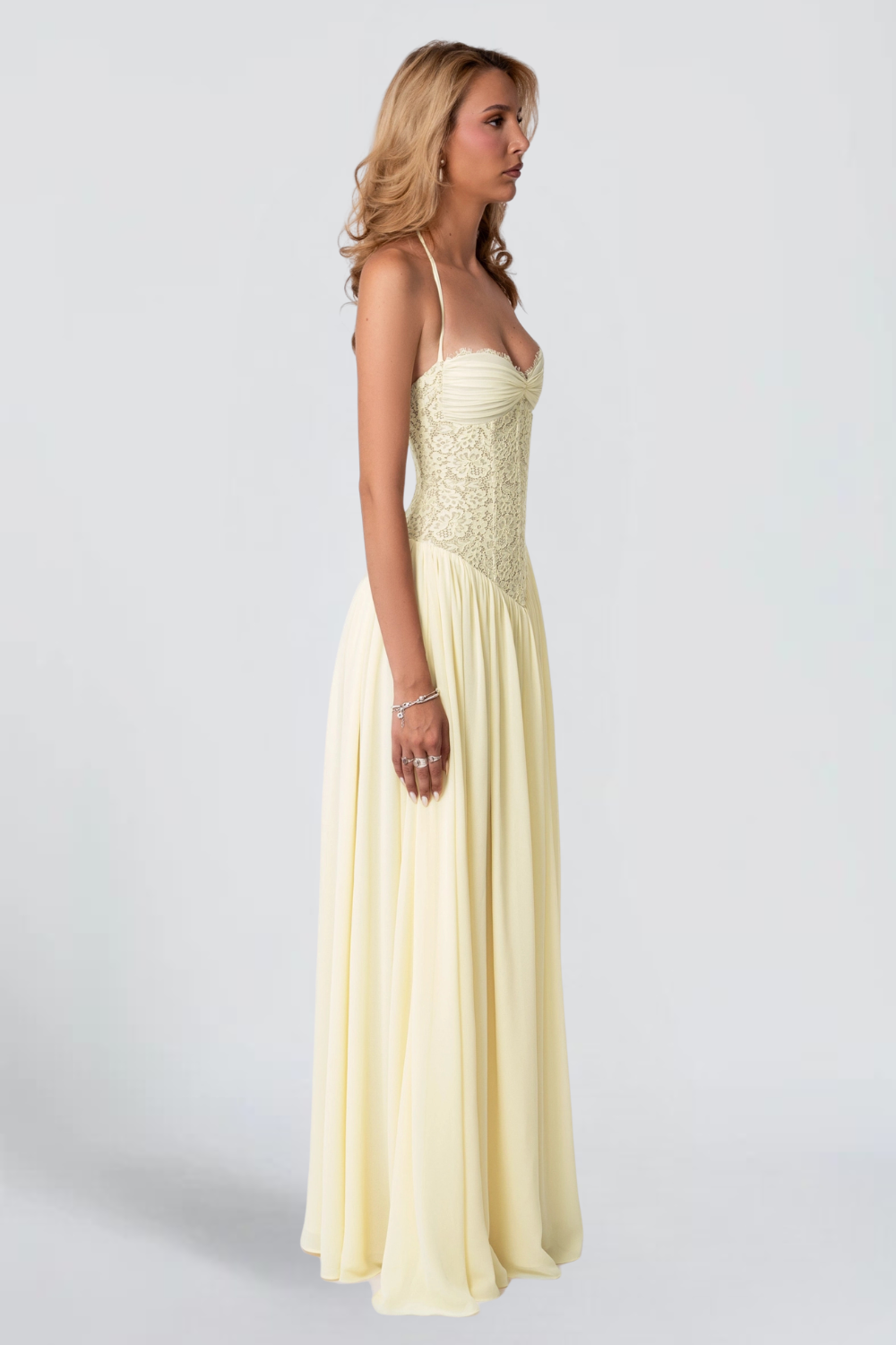 KAYO | SOLÈNE LACE CORSET MAXI DRESS
