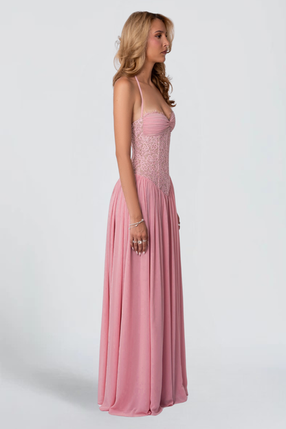 KAYO | SOLÈNE LACE CORSET MAXI DRESS